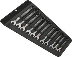 KOMBINASJONSNØKKELS JOKER 11-DEL RETT MM 8-19mm Sort Nylonveske Wera