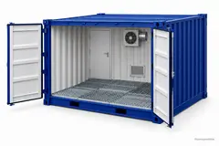 KJEMI CONTAINER 10 FOT ISO M/SIDEÅPNING Ventilasjon, personaldør +