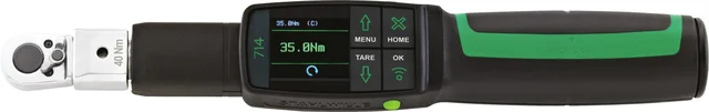 MOMENTNØKKEL DIGITAL 1/4"DR.714R 4-40 NM 3-30 ft·lb, 36-360 in·lb, Stahlwille 