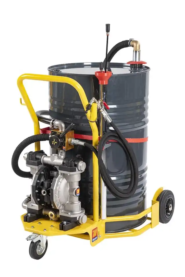 LUFTDREVET OLJEPUMPESETT  U/TROMMEL For overføring av olje - Meclube 