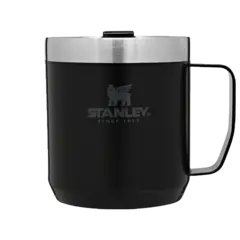 TERMOKOPP CAMP MUG 0,35L MATT SORT Med mulighet for gravering - STANLEY PMI