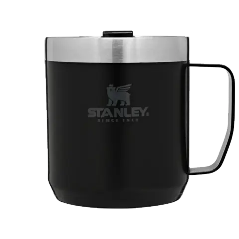 TERMOKOPP CAMP MUG 0,35L MATT SORT Med mulighet for gravering - STANLEY PMI 