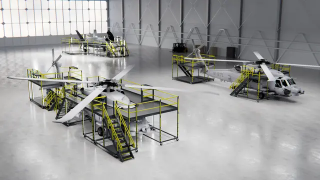 MH60R DEPOT MAINTENANCE DOCKING MODULES MH60R Full wrap-around stands 