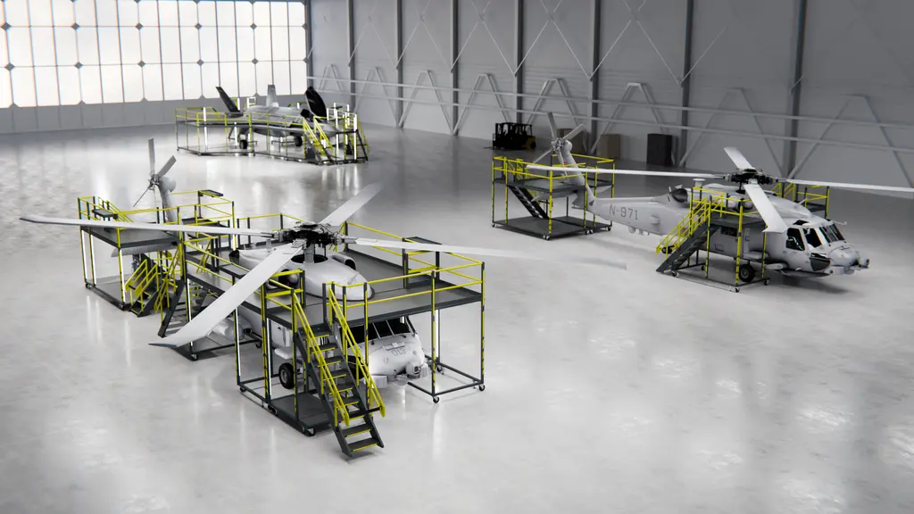 MH60R LINE MAINTENANCE DOCKING MODULES MH60R Line stands, FTA 