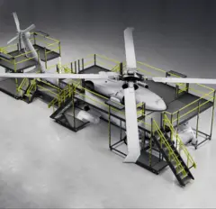 MH60R BASE MAINTENANCE DOCKING MODULES MH60R Depot maintenance stands, FTA