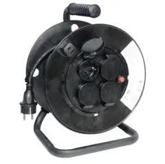 KABELTROMMEL 4 VEIS 20 M, 3X2,5MM2, IP44 Opal