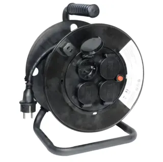 KABELTROMMEL 4 VEIS 20 M, 3X2,5MM2, IP44 Opal