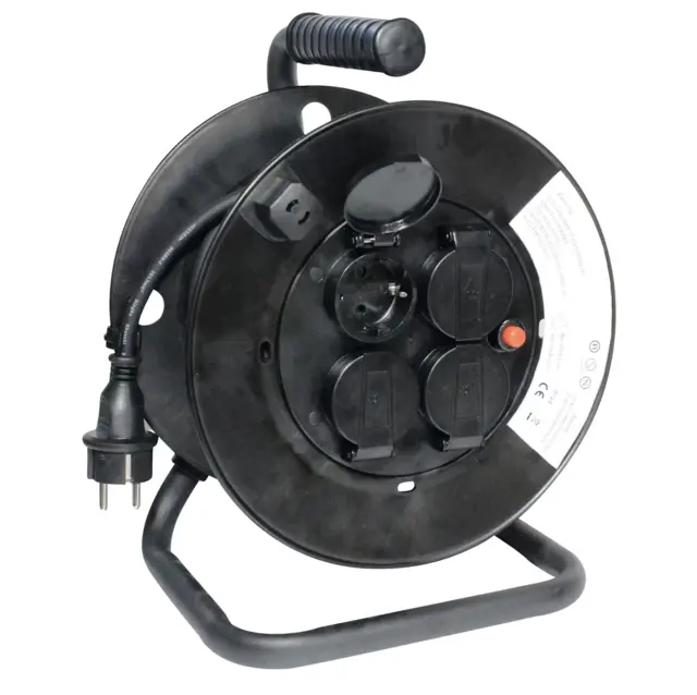 KABELTROMMEL 4 VEIS 20 M, 3X2,5MM2, IP44 Opal 