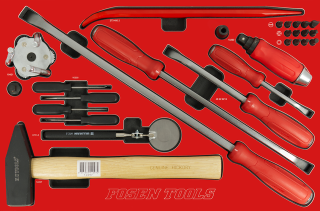 VERKTØYVOGN MEGA - FTMEGA9 WIDE Inkl. mm og af verktøy i HDFI - 25A FTC 