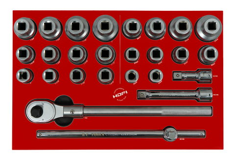 PIPESETT 3/4" DR. MM/AF I HDFI 25A DE størrelse 575 x 380mm - FTC