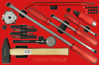 VERKSTEDSETT 2 - 25 DELER 25A DE størrelse 575 x 380mm - FTC