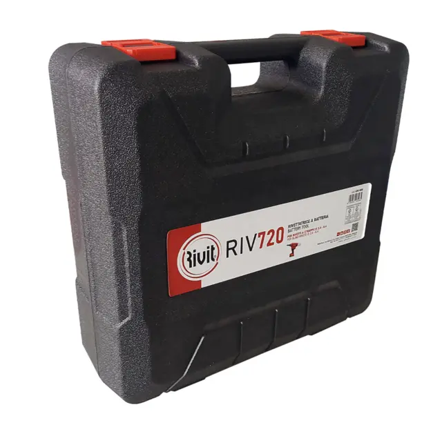 POPNAGLEPISTOL Ø2,4 - Ø6,4  18V RIV720 For popnagler, Plastkoffert, Rivit 