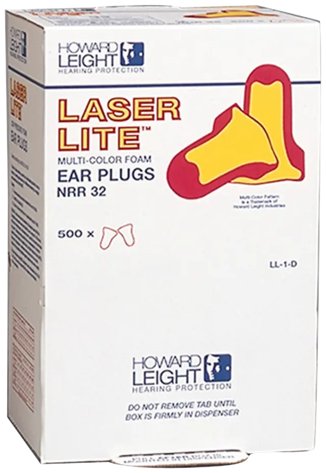 ØREPROPPER LASER LITE MULTICOLOR 1000stk - Howard Leight 
