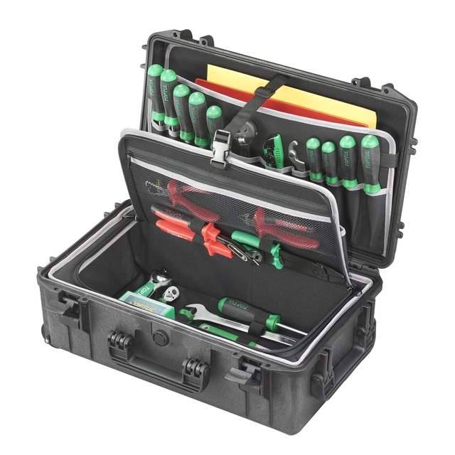 UTSTYRSKOFFERT TOOL TROLLEY OPTICASE 52 520X290X200mm (innv) med hjul og håndtak 