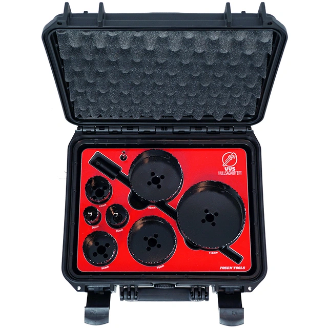 HULLSAGSETT HSS 32-86MM BRAVIDA 13 deler i koffert IP67. FTC 