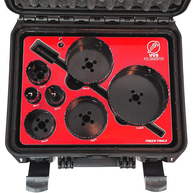 HULLSAGSETT HSS 32-86MM BRAVIDA 13 deler i koffert IP67. FTC 