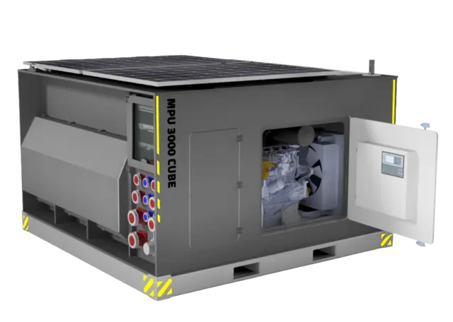 POWER CUBE HYBRID 3000 GREEN ENERGY Generator, UPS & Solarpanels 