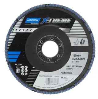 LAMELLRONDELL 125x22MM P60 X-TREME R860 / X860 - Norton 