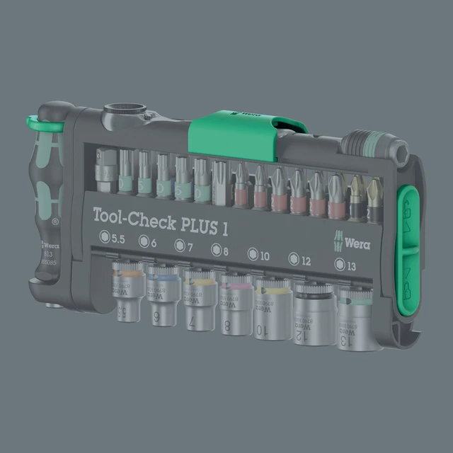 PIPESETT 1/4" TOOL-CHECK PLUS 1 39 deler - Wera 