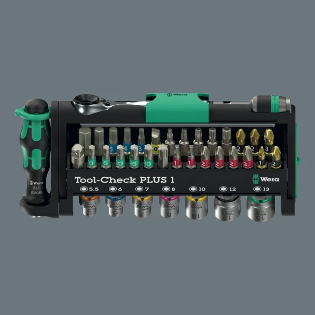 PIPESETT 1/4" TOOL-CHECK PLUS 1 39 deler - Wera 