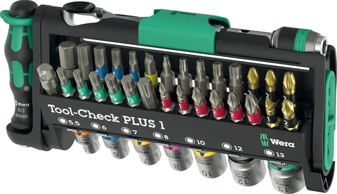 PIPESETT 1/4&quot; TOOL-CHECK PLUS 1 39 deler - Wera