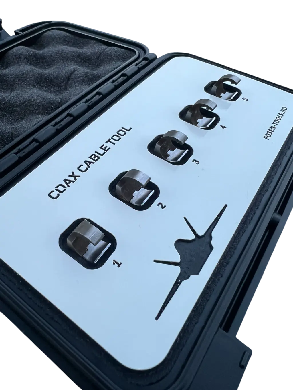 F-35 COAX CABLE TOOL CROWFOOT 5PC SET Hardness AISI 4340, Hardox 450 , FTC 