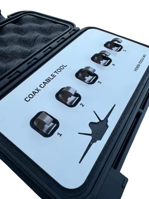 COAX CABLE TOOL CROWFOOT 5PC SET Hardness AISI 4340, Hardox 450 , FTC