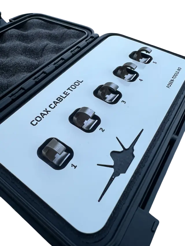 COAX CABLE TOOL CROWFOOT 5PC SET Hardness AISI 4340, Hardox 450 , FTC 