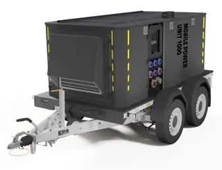 MOBILE POWER UNIT 1000 TRAILER Hybrid Generator, UPS, Green Energy