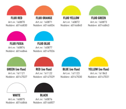 MERKESPRAY 360 FLUO RØD color spray marker paint 