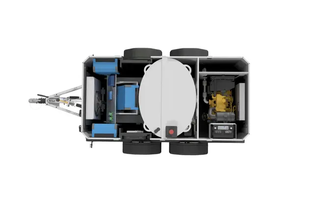 MOBILE POWER UNIT 1000 TRAILER Hybrid Generator, UPS, Green Energy 