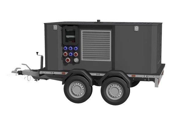 MOBILE POWER UNIT 2000 TRAILER Hybrid Generator, UPS, Green Energy 