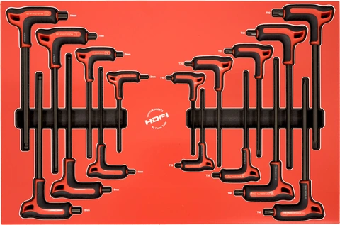 TORX- UNBRAKOSETT T-HÅNDTAK 16 DELER 24D DE størrelse 575 x 380mm - FTC