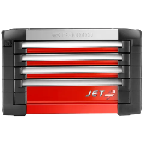 TOPPKASSE M3 RØD JET+ 4 SKUFFER JET.C4M3 - Facom