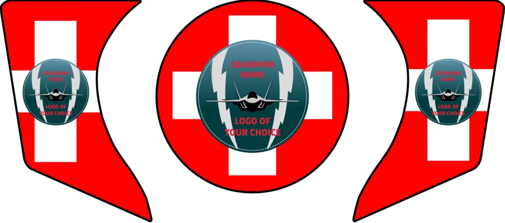 ENGINE AIR INTAKE /EXHAUST PLUG F-35 KIT 3 pcs set, Custom, F-35 Switzerland, FTC 