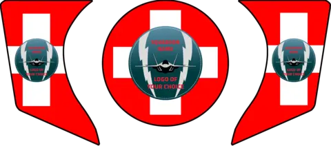 ENGINE AIR INTAKE /EXHAUST PLUG F-35 KIT 3 pcs set, Custom, F-35 Switzerland, FTC