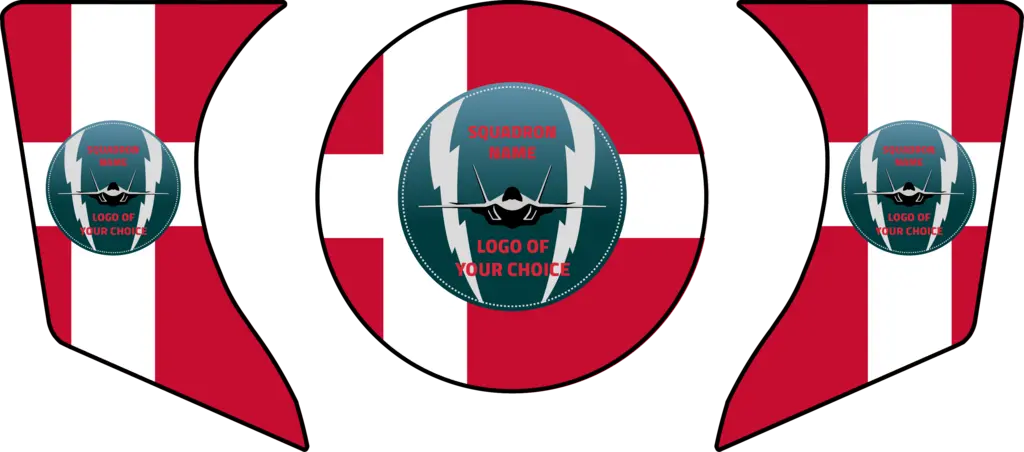 ENGINE AIR INTAKE /EXHAUST PLUG F-35 KIT 3 pcs set, Custom, F-35 Denmark, FTC 