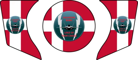 ENGINE AIR INTAKE /EXHAUST PLUG F-35 KIT 3 pcs set, Custom, F-35 Denmark, FTC