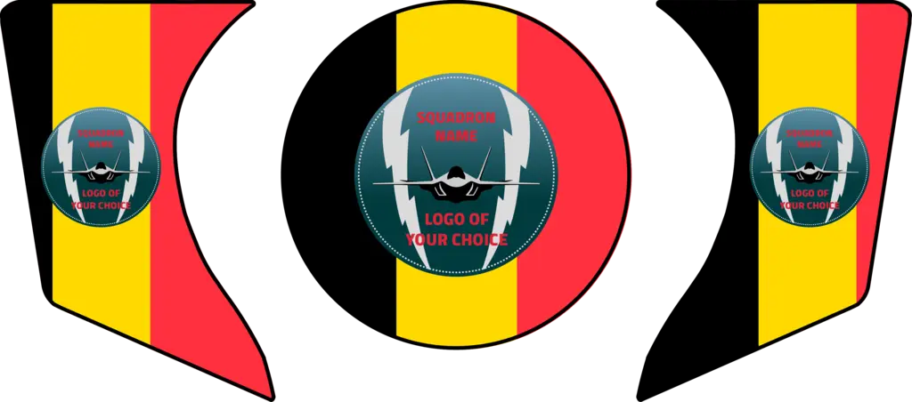 ENGINE AIR INTAKE /EXHAUST PLUG F-35 KIT 3 pcs set, Custom, F-35 Belgium, FTC 