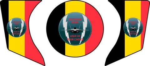 ENGINE AIR INTAKE /EXHAUST PLUG F-35 KIT 3 pcs set, Custom, F-35 Belgium, FTC