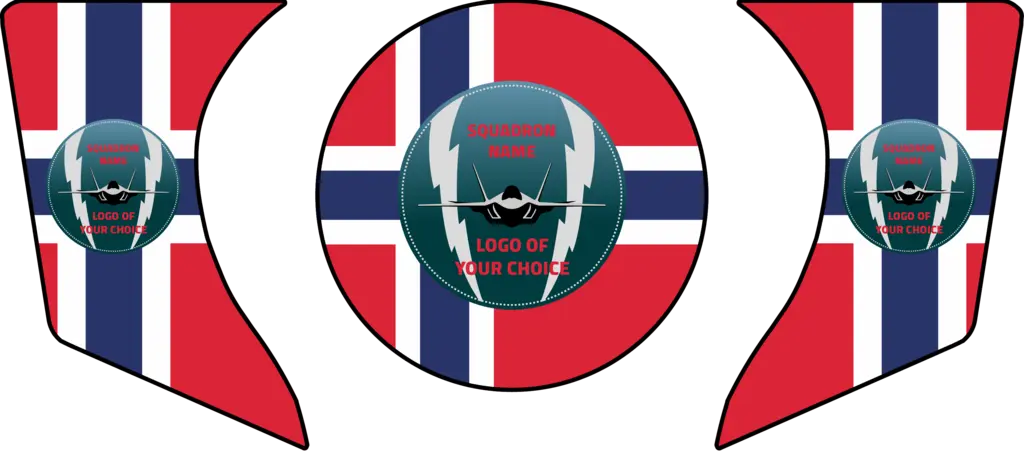 ENGINE AIR INTAKE /EXHAUST PLUG F-35 KIT 3 pcs set, Custom, F-35 Norway, FTC 