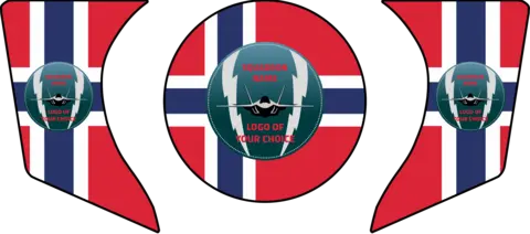 ENGINE AIR INTAKE /EXHAUST PLUG F-35 KIT 3 pcs set, Custom, F-35 Norway, FTC