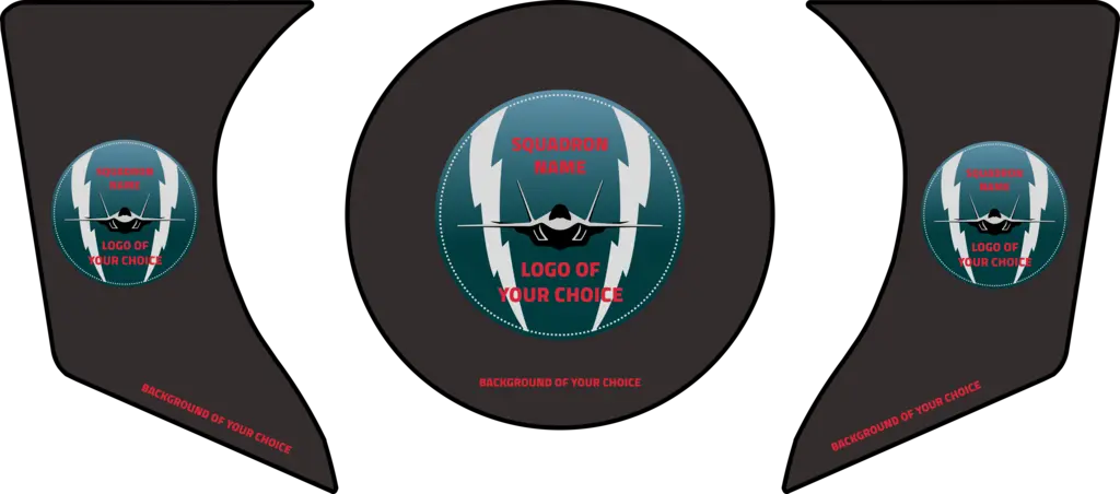 ENGINE AIR INTAKE /EXHAUST PLUG F-35 KIT 3 pcs set, Custom, F-35 Black, FTC 