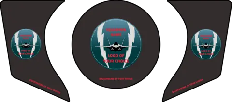 ENGINE AIR INTAKE /EXHAUST PLUG F-35 KIT 3 pcs set, Custom, F-35 Black, FTC