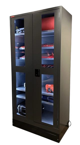 VERKSTEDSKAP GR&#197; AUTOLOCK VINDU NCS S 6502-B, custom, 1000x500x1950mm