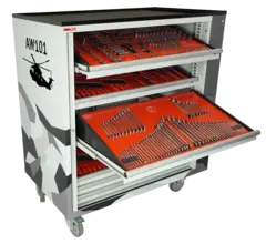 ROLLER CABINET AVIATION AW101 Inclined drawers, side cabinet, FTC