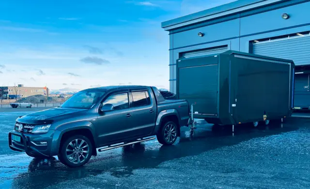 MOBILE FLEXMODULE TRAILER EXT. DEFENCE 3 in 1 solution, 3500 kg, 28m2 