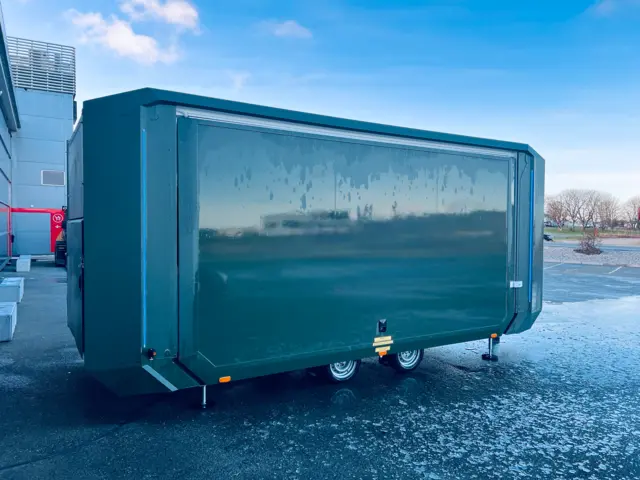 MOBILE FLEXMODULE TRAILER EXT. DEFENCE 3 in 1 solution, 3500 kg, 28m2 