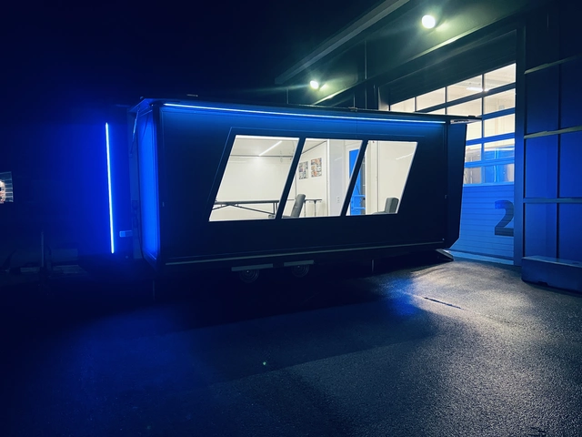 MOBILE FLEXMODULE TRAILER EXT. DEFENCE 3 in 1 solution, 3500 kg, 28m2 