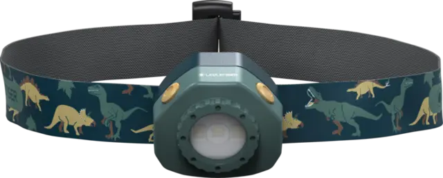 HODELYKT KIDLED 4R 40LM GREEN ES Barnelykt- oppladbar Ledlenser 